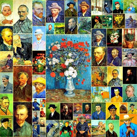 Vincent Van Gogh Paintings Collage Vincent Van Gogh Paintings Van