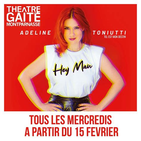 Adeline Toniutti Au Théâtre De La Gaîté Montparnasse Paris Archive