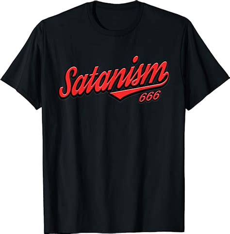 Church Of Satan T Retro Satanism 666 Satanic T Shirt Amazonde
