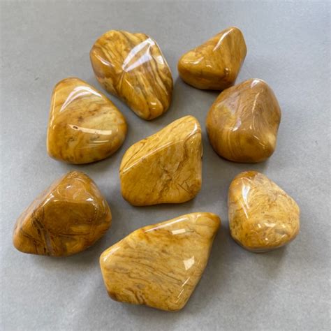 Yellow Jasper Xl Tumbled Stones 350g Chakra Wholesale