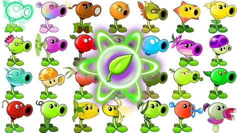 All Pea Plants Power Up In Plants Vs Zombies Youtube