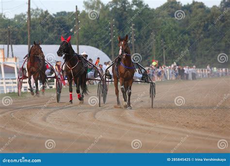 Horses And Riders Running At Horse Races Editorial Image Image Of