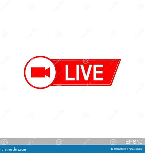Live Streaming Icon Badge Emblem For Broadcasting Or Online Tv Stream