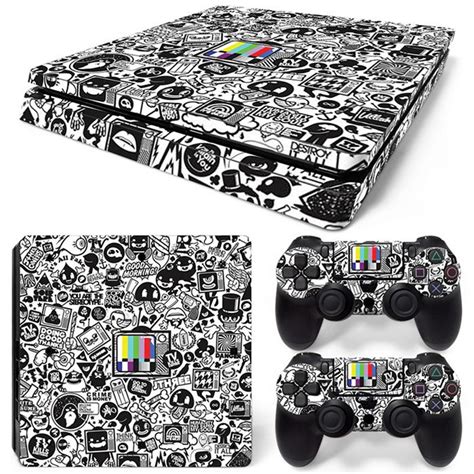1692 Ps4 Slim Skin Sticker Decal Cover For Ps4 Slim Console And 2