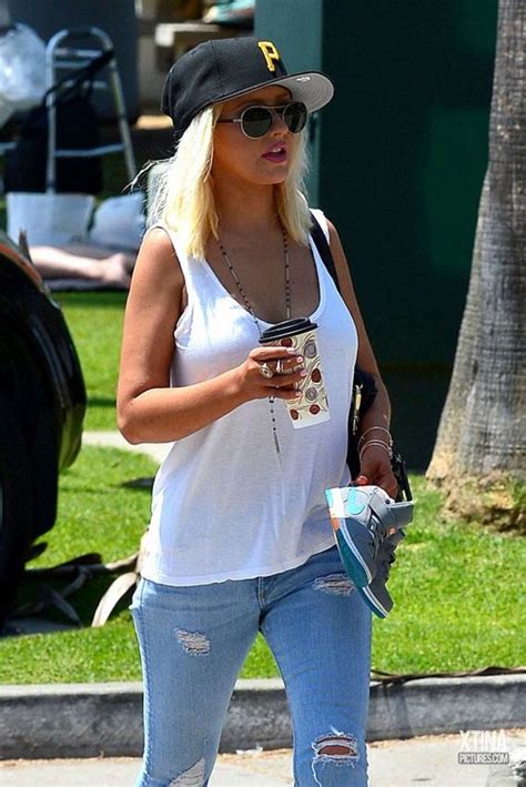 Christina Aguilera In Jeans Out In Venice