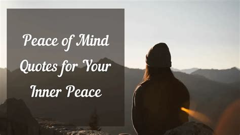 500 Peace Of Mind Quotes That Will Help You Find Inner Peace