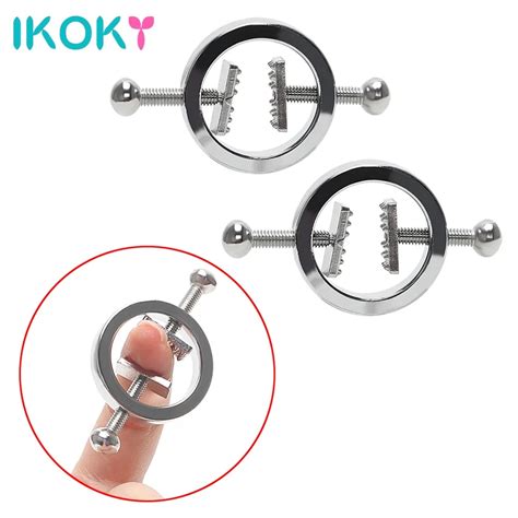 Ikoky Breast Clips Nipple Stimulator Sex Toys For Couple 1 Pair Adult