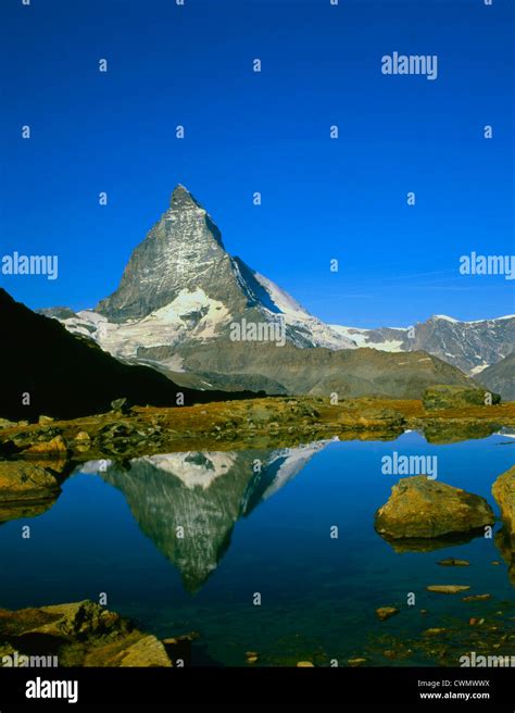 Switzerland Alps Matterhorn Stock Photo Alamy