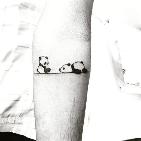 Cute Small Panda Tattoo By Rohan Kapadia Panda Pandatattoo Pandas