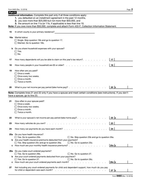 Irs Form 9465 Fill Out Sign Online And Download Fillable Pdf
