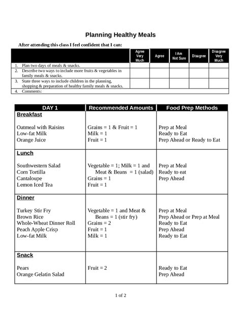 2022 Meal Planning Template Fillable Printable Pdf And Forms Handypdf