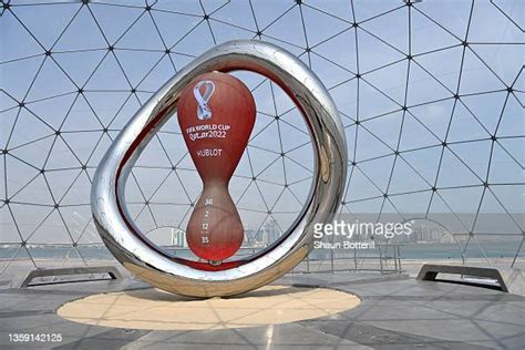 The Countdown Clock For The Fifa Qatar World Cup 2022 On The Corniche