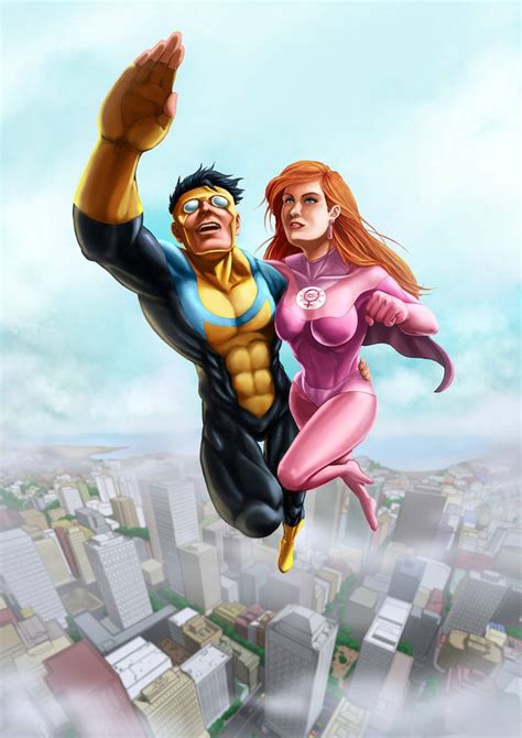 Invincible And Atom Eve By Choppic On Deviantart