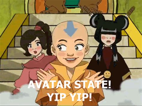 Animated  Avatar State Yip Yip Avatar Aang Avatar The Last