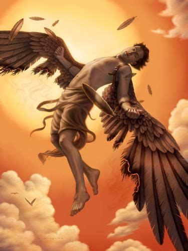 Fallen Angel Icarus Greek Mythology Daedalus And Icarus Art