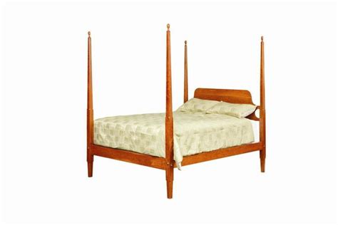 Amish Early American Pencil Post Shaker Bed Shaker Bed Shaker Style Furniture Shaker Furniture