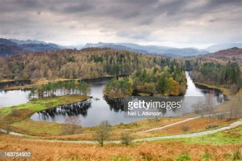 Lake In Autumn Cumbria England High Res Stock Photo Getty Images