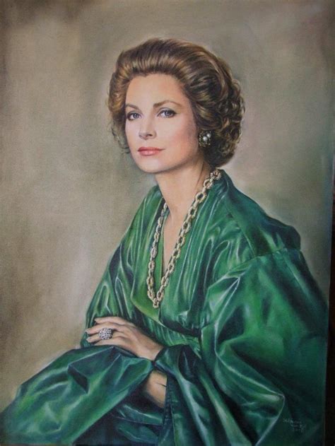 Portrait Of Princess Grace Of Monaco Princess Caroline Of Monaco