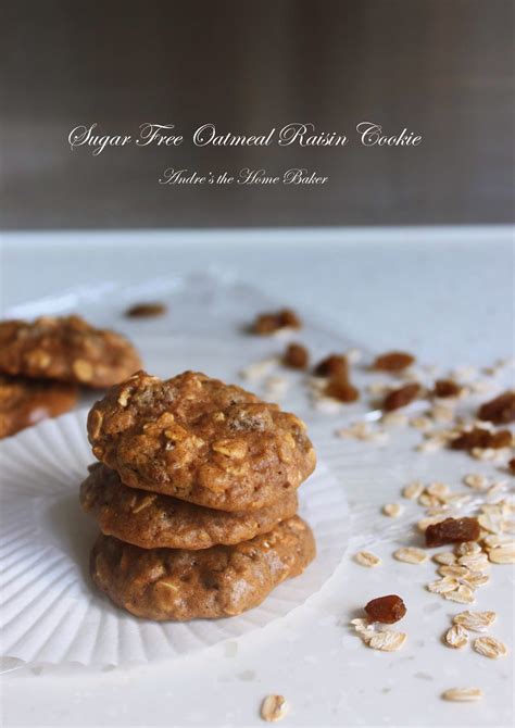 These sugar free oatmeal cookies are another simple recipe to make, and they taste simply amazing. Sugar Free Oatmeal Raisin Cookies ♥ ~ Andre's the Home Baker