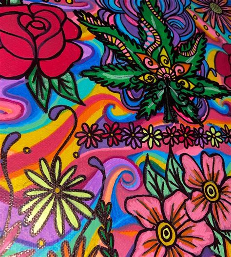 hippie beginner stoner trippy drawings easy hippy art — this commission is complete “stoner