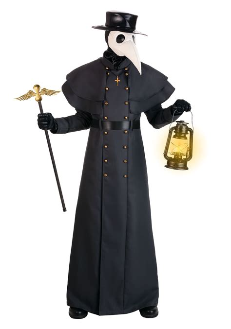 Mens Plague Doctor Costume Plague Halloween Costume For Men Medieval