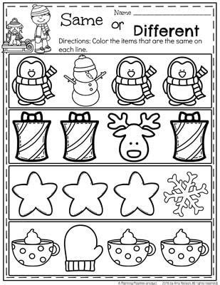 We have colour and black and white versions to chose from. December Preschool Worksheets | Epic Preschool Ideas ...