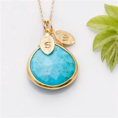 Turquoise Necklace December Birthstone Necklace