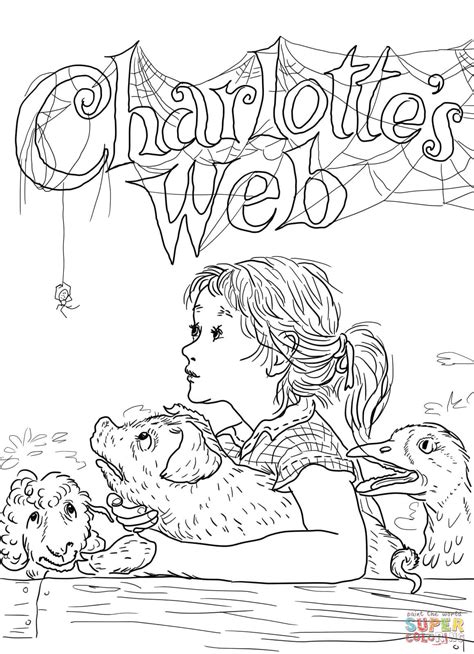 This activity is great for creative writing! Charlotte's Web coloring page | Free Printable Coloring Pages