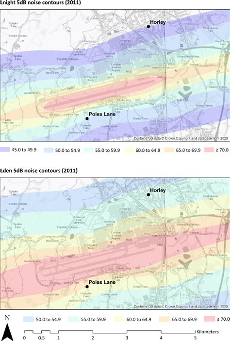 Civil Aviation Authority Caa Modelled Aircraft Noise Contours Around