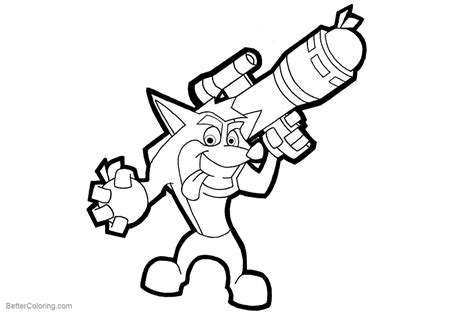 A picture with a bouquet to a friend from the bottom of my heart. Crash Bandicoot Coloring Pages by blackinkarus - Free ...