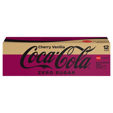 Save On Coca Cola Zero Sugar Cherry Vanilla Cola Soda 12 Pk Order