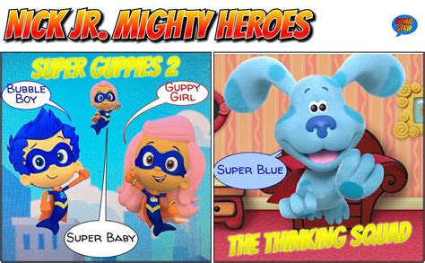 Nick Jr Comic Book Strip Bubble Guppies Super Guppies Blue S Clues