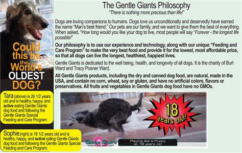 Gentle Giants World Class Canine Nutrition Dog And Puppy Food Classic