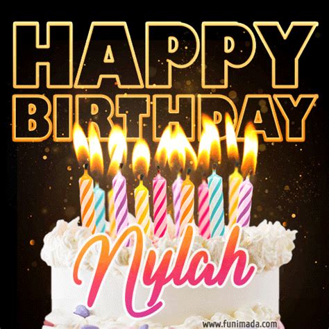 Nylah Animated Happy Birthday Cake  Image For Whatsapp — Download On