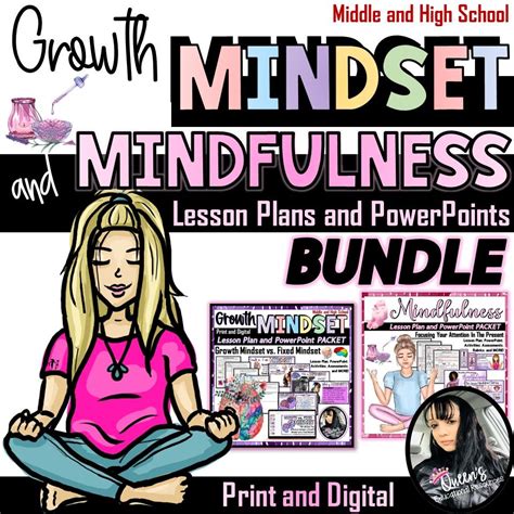Growth Mindset And Mindfulness Lessons And Activities For Sel And Self