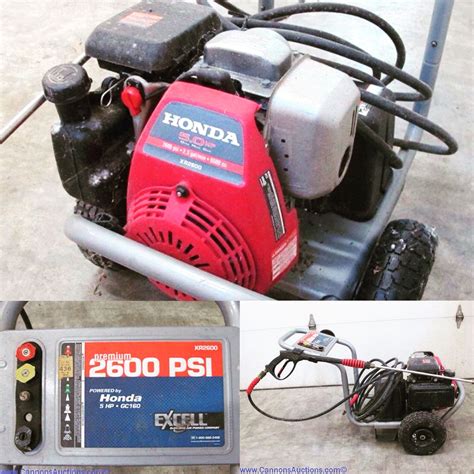 Honda Excell 2600 Pressure Washer Parts