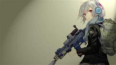 Anime Girl With Gun Wallpaper Anime Gun 1920x1080 Download Hd
