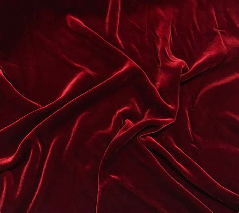 Iridescent Brick Red - Silk Velvet Fabric - Prism Silks