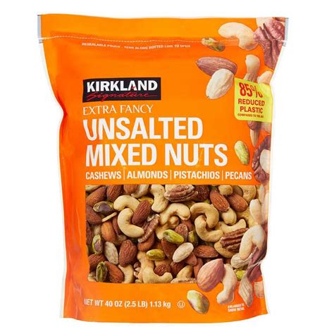 Buy Kirkland Signature Extra Fancy Mixed Nuts Unsalted 39 85 Ounce