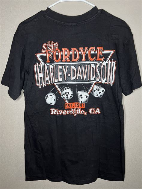 Rare Vintage Harley Davidson Shirt Skip Fordyce Gem