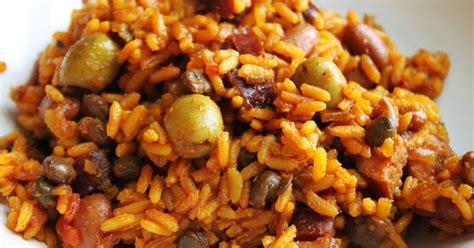 Add 1 1/2 cans' worth of water; Cooking with Anne: Puerto Rican Rice and Beans