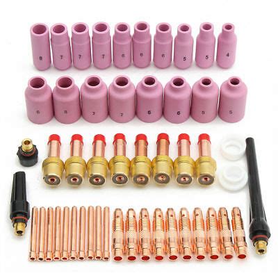 Pcs Tig Welding Consumables Kit Collets Body Gas Lens For Wp