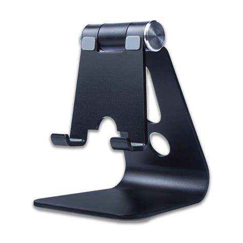 Aluminum Mobile Phone Holder Stand For Smartphone Black