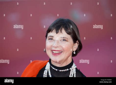 Rome Italy 16th October 2015 Isabella Rossellini On The Red Carpet