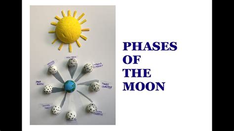 Phases Of The Moon 3d Modelphasesofthemoon Science Project For
