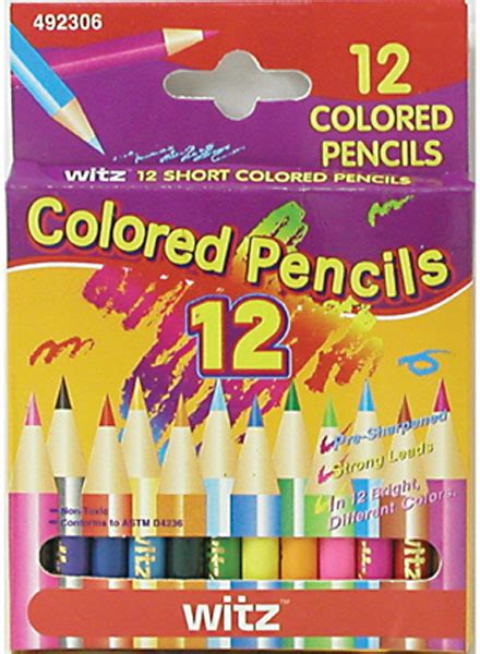 Wholesale Pre Sharpened Color Pencils Assorted 12 Pack Dollardays