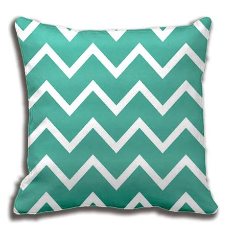 Turquoise Zig Zag Pillows Geometric Decorative Cushion Cover Home Decor