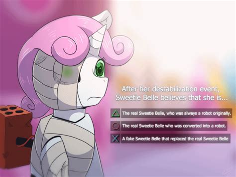1763462 Safe Artistvavacung Sweetie Belle Pony Robot Robot
