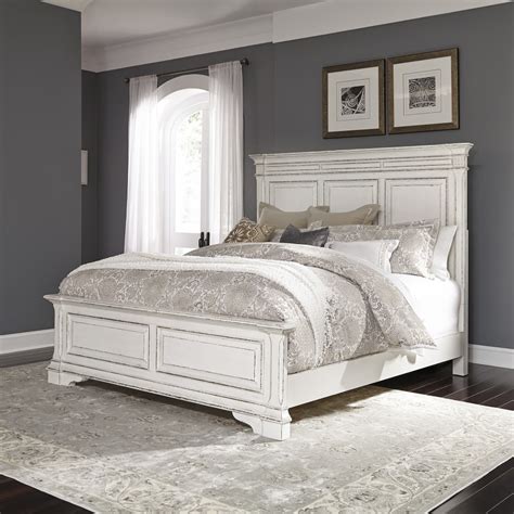Our traditional style dressing tables will add a touch of elegance with a modern finish, with our mirrored furniture sets. Liberty Furniture - Abbey Park 4 Piece Queen Panel Bed ...