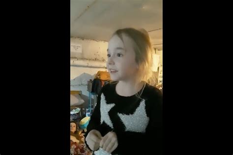 The Ukrainian Girl Who Moved By Singing Im Free In A Shelter Performed The National Anthem